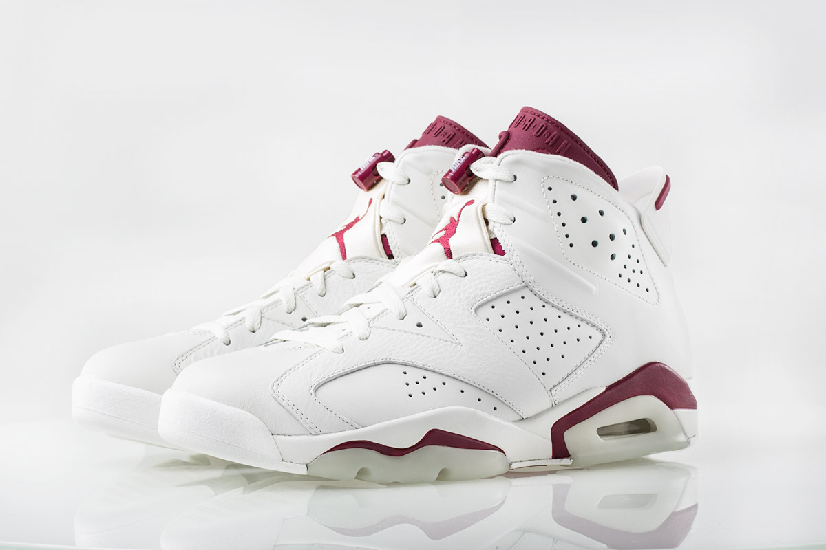 air jordans 6 (VI) retro women shoes-Maroon